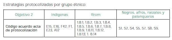 Resultados en salud de los grupos étnicos