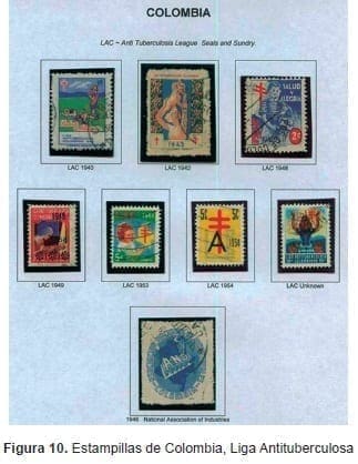 Estampillas de Colombia, Liga Antituberculosa Estampillas de Colombia, Liga Antituberculosa