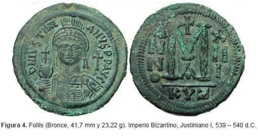 Follis Imperio Bizantino, Justiniano I Follis Imperio Bizantino, Justiniano I