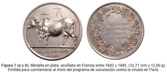 Programa de vacunación contra la viruela en París, Medalla en plata Programa de vacunación contra la viruela en París, Medalla en plata