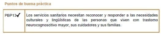 Necesidades culturales y lingüísticas de las personas que viven con trastorno neurocognoscitivo mayor