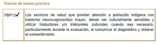 Población indígena con trastorno neurocognoscitivo mayor