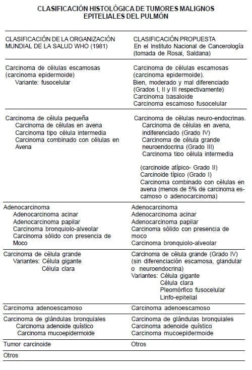 Tumores Malignos Epiteliales del Pulmón  Tumores Malignos Epiteliales del Pulmón