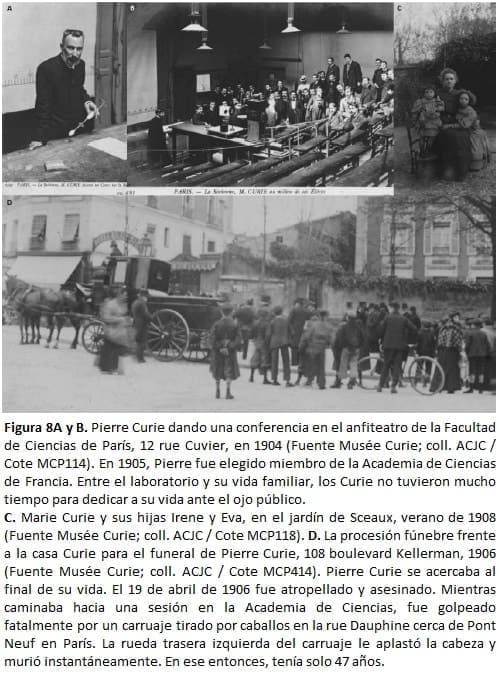 Pierre Curie dando una conferencia en el anfiteatro de la Facultad de Ciencias de París Pierre Curie dando una conferencia en el anfiteatro de la Facultad de Ciencias de París