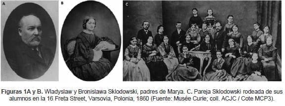 Wladyslaw y Bronislawa Sklodowski, padres de Marya Wladyslaw y Bronislawa Sklodowski, padres de Marya