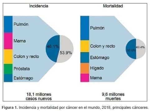 Incidencia y mortalidad por cáncer en el mundo, 2018, Incidencia y mortalidad por cáncer en el mundo, 2018,