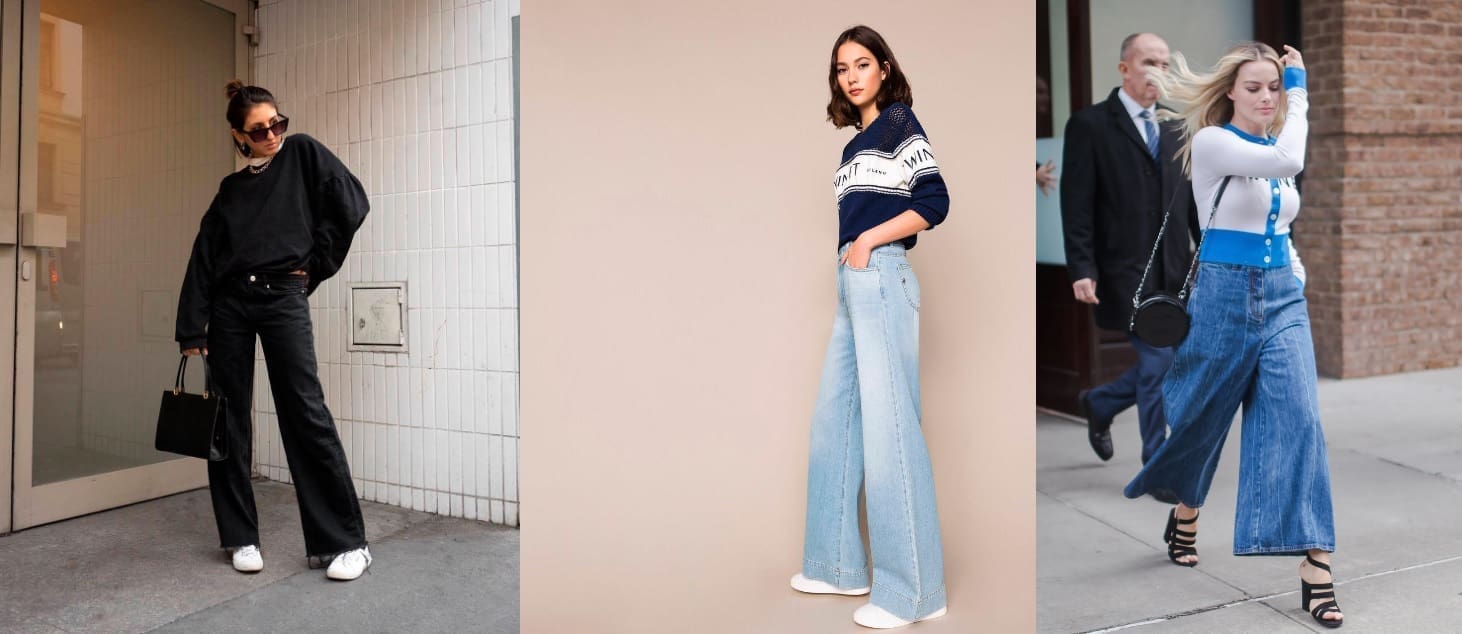 Looks con pantalones acampanados
