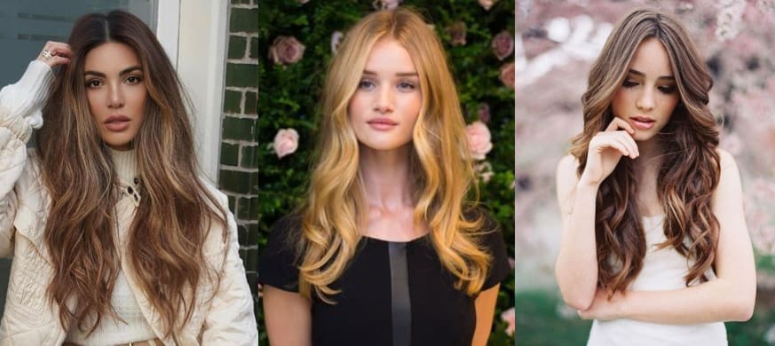 Corte extra largo con raya en medio