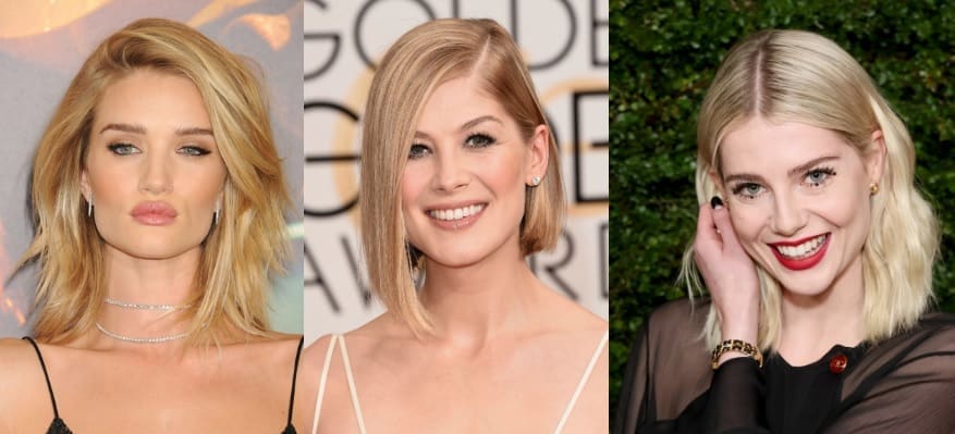 Corte midi asimétrico para mujer de cara redonda