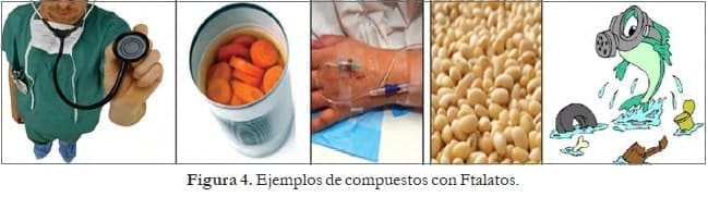 Ejemplos de compuestos con Ftalatos