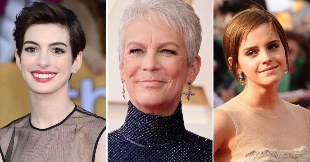 Corte corto y puntiagudo para rejuvenecer