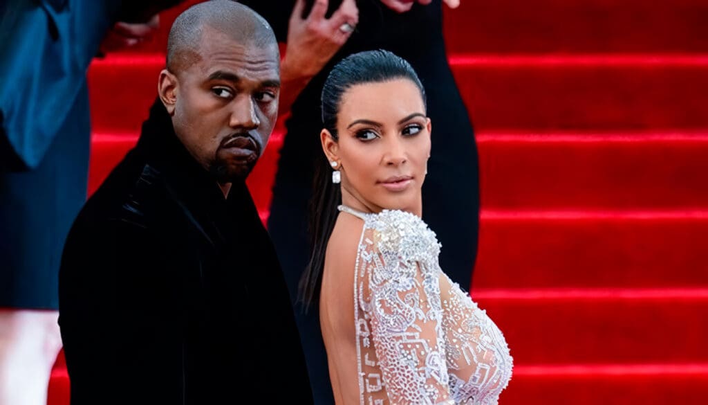 Kanye West y Kim Kardashian