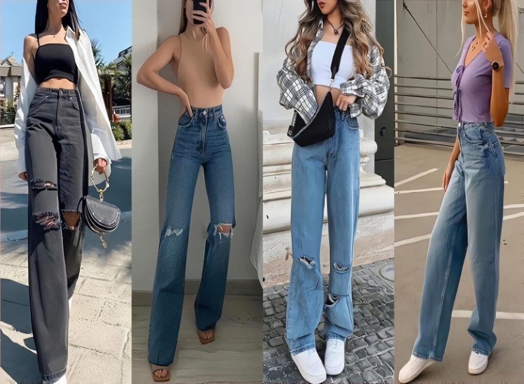 Tips para combinar tenis y pantalones acampanados