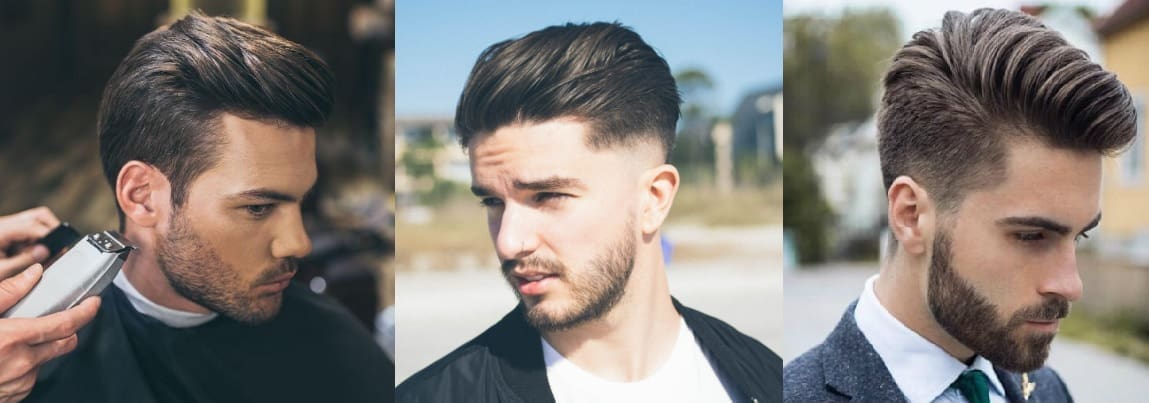 Corte pompadour para hombres