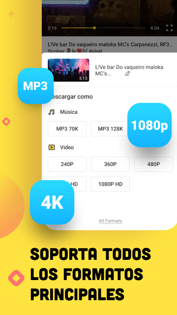Formatos videos y musica