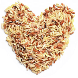Arroz integral para el corazon