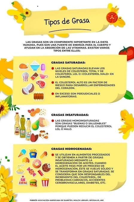 Tipos de grasas