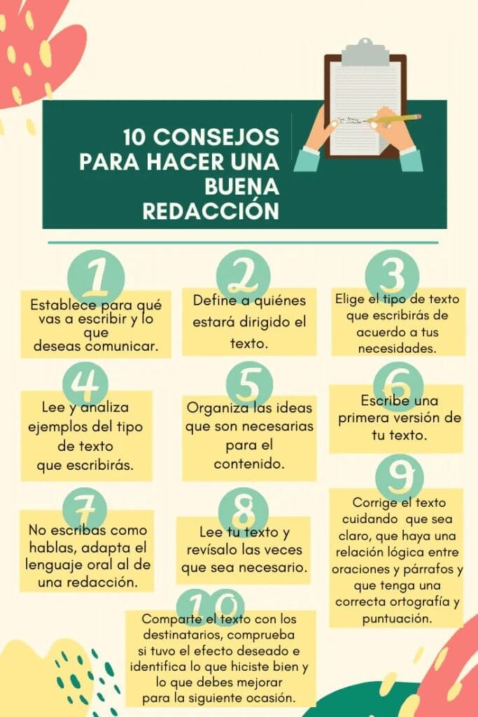 10 Consejos para hacer mejor una redaccion