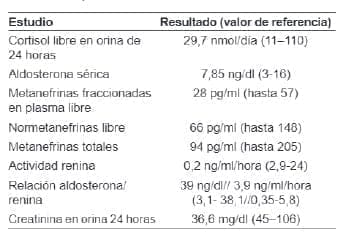 Feocromocitoma Adrenal Gigante Derecho - Resultados de los estudios bioquímicos Feocromocitoma Adrenal Gigante Derecho - Resultados de los estudios bioquímicos