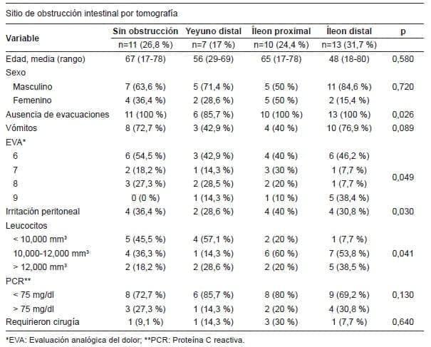 Sitio de obstrucción intestinal por tomografía Sitio de obstrucción intestinal por tomografía