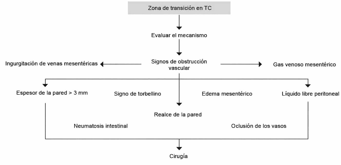 Signos radiológicos que indican la necesidad de manejo quirúrgico