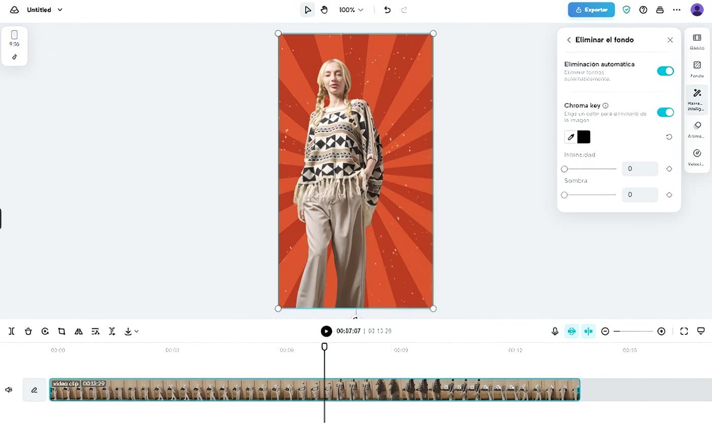 La IA de CapCut Online es capaz de detectar cuáles son los elementos principales de un video
