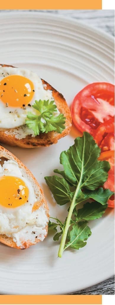 huevo y los niños deportistas