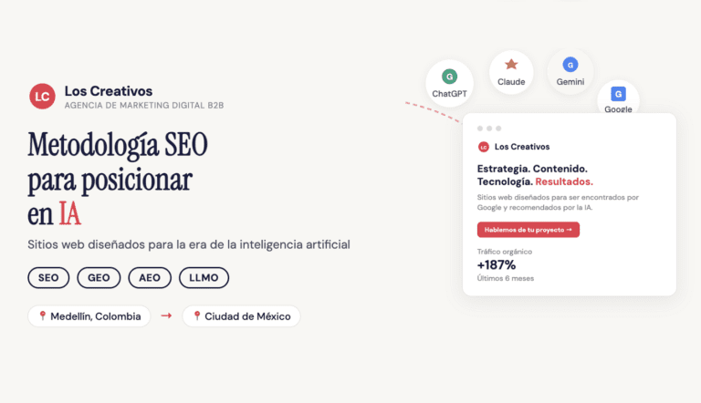 Agencia SEO Los Creativos posicionar en inteligencia artificial